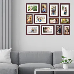 RANDOM Set Of 12 Burgundy Solid Individual Photo Frames image 1