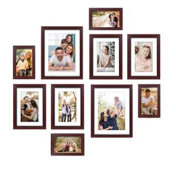 RANDOM Set Of 10 Burgundy Solid Individual Photo Frames image 2