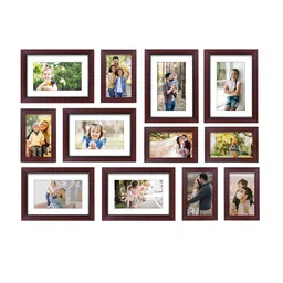 RANDOM Set Of 12 Burgundy Solid Individual Photo Frames image 2