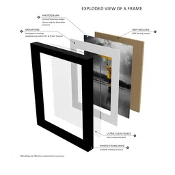 RANDOM Set Of 8 White Solid Individual Wall Photo Frames image 4