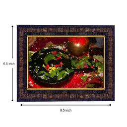 Hawai Black & Red Lord Baidyanath Shiva Ling  Wooden Wall Photo Frame image 4