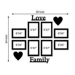 RANDOM Set Of 8 Black Solid Individual Wall Photo Frames image 5