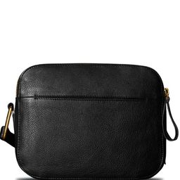 Tortoise Textured Leather Structured Shoulder Bag with Fringed image 4