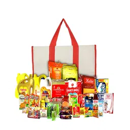 Kuber Industries Set of 2 Oversized Shopper Canvas Tote Bags-11