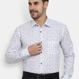 J White by Vmart Geometric Printed Cotton Formal Shirt-image-23