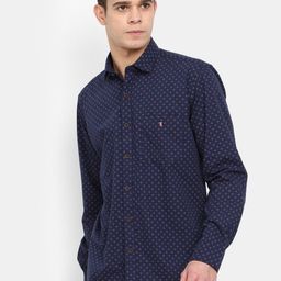 V-Mart Micro Ditsy Printed Long Sleeves Cotton Casual Shirt-image-68