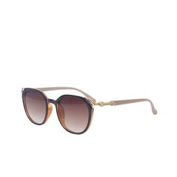 HASHTAG EYEWEAR Women Round Sunglasses With UV Protected Lens G-15077-brown-31
