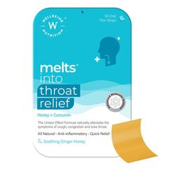 Wellbeing Nutrition Melts Into Throat Relief Oral Strips - Ginger Honey -  30 Oral Strips-image-13
