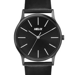 Helix Men Dial & Leather Straps Analogue Watch TW054HG04-50