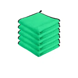 Kuber Industries 5-Pcs Green 400 GSM Kitchen Towels-89