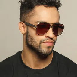 IDEE Men Square Sunglasses with UV Protected Lens IDS2897C2SG image 4