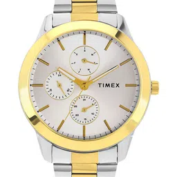 Timex Men Brass Dial & Stainless Steel Straps Analogue Watch TWEG18523-37