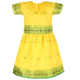 Wish Karo Girls Woven Design Ready to Wear Satin Lehenga & Blouse-picture-58