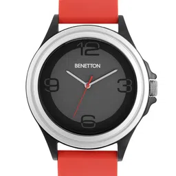 United Colors of Benetton Men Silicon Bracelet Style Straps Analogue Watch UWUCG0306-19