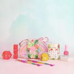 Whimsy Beauty Set Of 6 Rainbow Sling Bag Beauty Kit for Preteen and Teen Girls-10