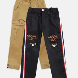 AD & AV Boys Pack of 2 Regular Fit Trousers-image-88