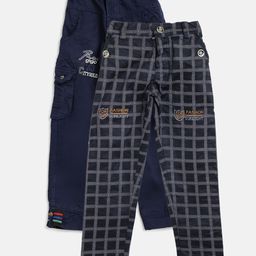 AD & AV Boys Pack of 2 Navy Blue Trousers-image-81