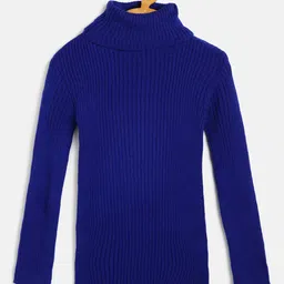 AD & AV Boys Blue Ribbed Woollen Pullover-image-95