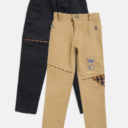 AD & AV Boys Pack of 2 Regular Fit Trousers-image-96