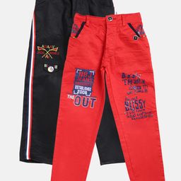 AD & AV Boys Pack of 2 Regular Fit Trousers-image-84