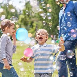 Wipsor Magic Bubble Balloon, Kids Super Elastic Bubble Balloons, Blow Up Balloons with Straw, Plastic Bubbles Toys, Bubble Tube Party Favors and Gifts Fidget (Multicolour) ((Pack of 1)) image 4