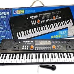 generic Amazon Electronic Digital Piano Keyboard 61 Keys- Multi-Function Portable Piano Keyboard with LED Display Microphone and USB Cable., Black (BF-630A1-61) NOTE:-Original quality! image 3