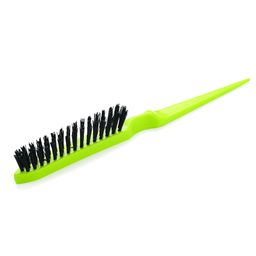 Ikonic Boar Bristles Teasing Hair Brush For Hair Volume & Height - Green-picture-25