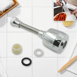 Mystte Adjustable Rotating Kitchen Sink Tap Extender Faucet Water Filter Nozzle 3 Mode Switch Shower (Pack of 1) 10 x 8 x 4 cm image 3
