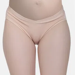 Curvy Love Plus Size Anti Microbial Basic Organic Cotton Briefs CLU-28 BEIGE-I23-67