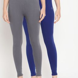 TAG 7 Women Pack of 2 Solid Leggings-picture-37