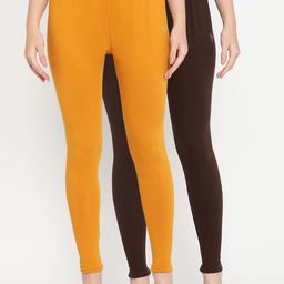 TAG 7 Women Pack of 2 Solid Leggings-picture-41