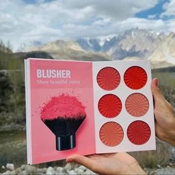 generic 4 IN 1 Multipurpose Makeup Palette Book: 6 Highlighters, 4 Contour Shades, 24 Eyeshadows, 6 Blush Shades & 3 Eyebrow Powders – Long Lasting & Waterproof (Multicolor) image 4