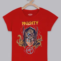 Kids Ville Girls Thor Printed Tshirt-image-28