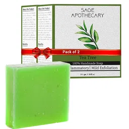 SAGE APOTHECARY Transperant Tea Tree Bath Soap- 100 GM-image-15