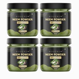 Desi Crew Set Of 4 100% Natural & Pure Wild Neem Leaves Powder - 100 g Each-43