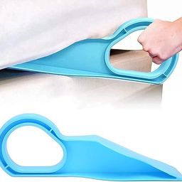 QEEIG Mattress Lifter Bed Sheet Tucker Tool 2-in-1 Durable Ergonomic Bed Making Tool with Wedge Elevator Relieves Back Pain Easy to Use for Tucking Sheets Holding | Pack of - 01 image 2