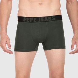 Pepe Jeans Men Green Solid Cotton Trunk OPT01-KOMBU GREEN-S-picture-27