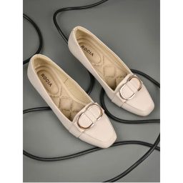 ROCIA By Regal Grey Women Square Toe Buckled Workwear Loafers-picture-46