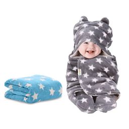 OyO Baby Blue & Grey 2 Pieces Geometric Fleece AC Room 350 GSM Single Bed Blankets-image-111