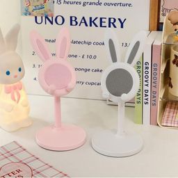 Hebrew Adjustable Rabbit Cartoon Phone & Tablet Stand -, Telescopic Desktop Holder for Lazy Days (Multi Color). image 4