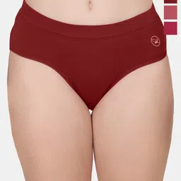 POOJA RAGENEE Pack of 3 Mid-Rise Anti-Odour Hipster Briefs-image-18