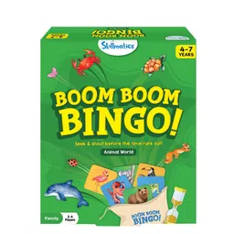 Skillmatics Kids Boom Boom Bingo  Animal World Activity Board Game-picture-5