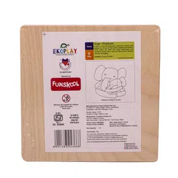 Funskool Ekoplay Hugs Elephant Wodden Puzzle For 3+ Years Age Group image 2