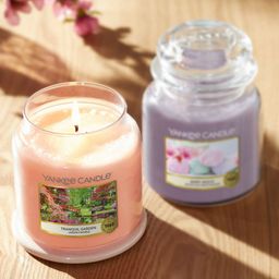 YANKEE CANDLE Pink Printed Tranquil Scented  Garden Candles-45