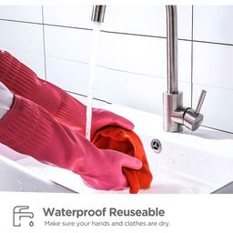 RBGIIT 2 Pcs Pink Long Sleeves Cleaning Gloves-21