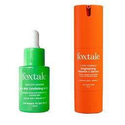 FoxTale Smooth Sailing AHA BHA Exfoliating & Vitamin C Face Serum-30ml Each-11