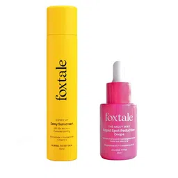 FoxTale Pigmentation Protect Dewy Set - Rapid Spot Reduction Drops 30ml & Sunscreen 50ml-26