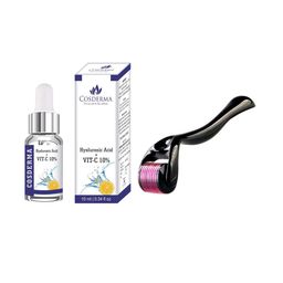 Leeposh Hyaluronic Acid + Vitamin-C 10% Face Serum 10 ml with DRS Roller-24