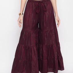 Clora Creation Striped Flared Palazzos-image-99