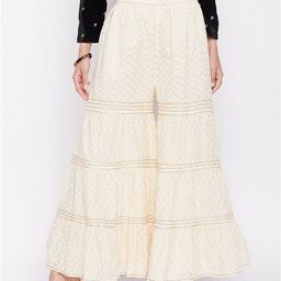 Clora Creation Women Striped Flared Cotton Palazzos-27
